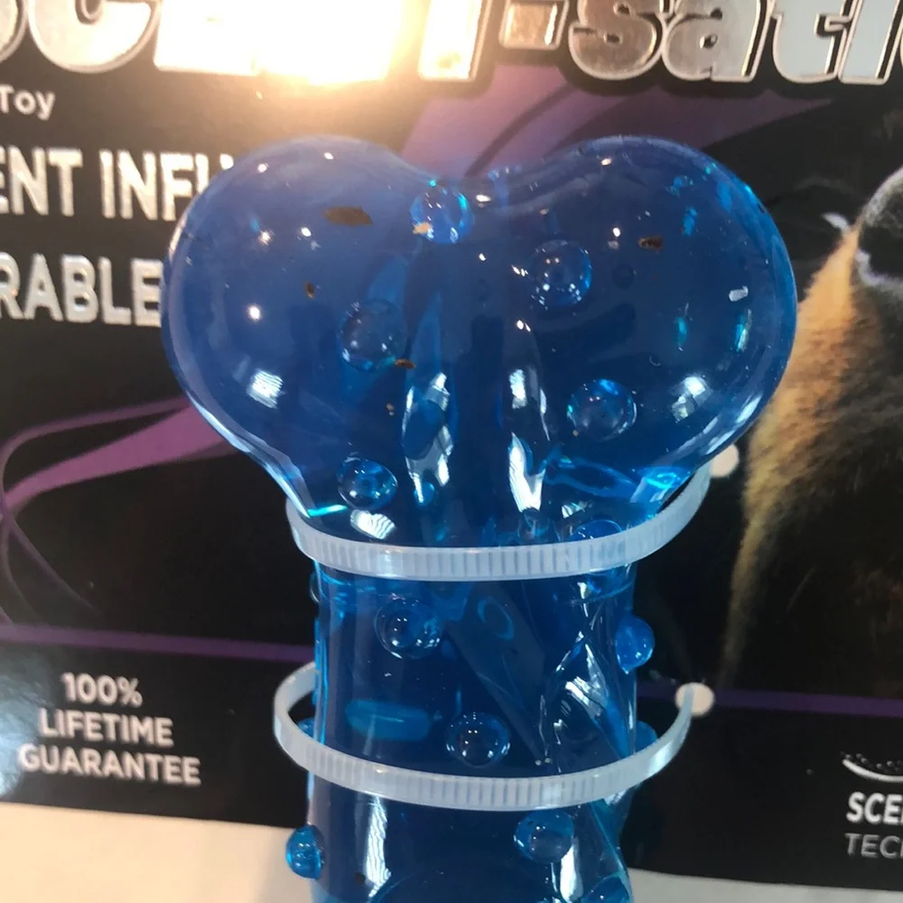 SPOT Bacon Scent-sations Blue Dog Toy